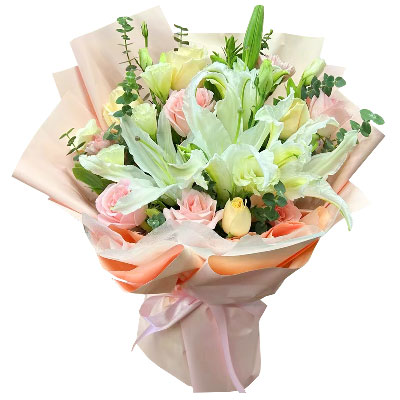 汉中10朵玫瑰百合混搭，爱是难忘时刻